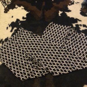 Black and white palazzo pants